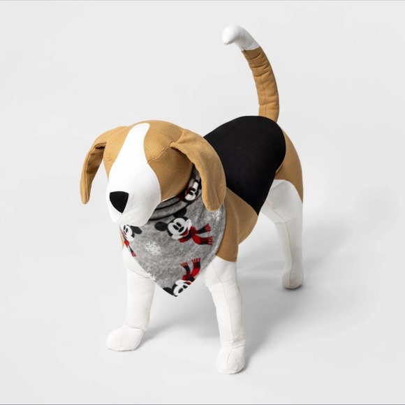 Disney Family Sleep OSFM Pet Bandana Mickey Snowflakes One Size Fits Most - Picture 1 of 4